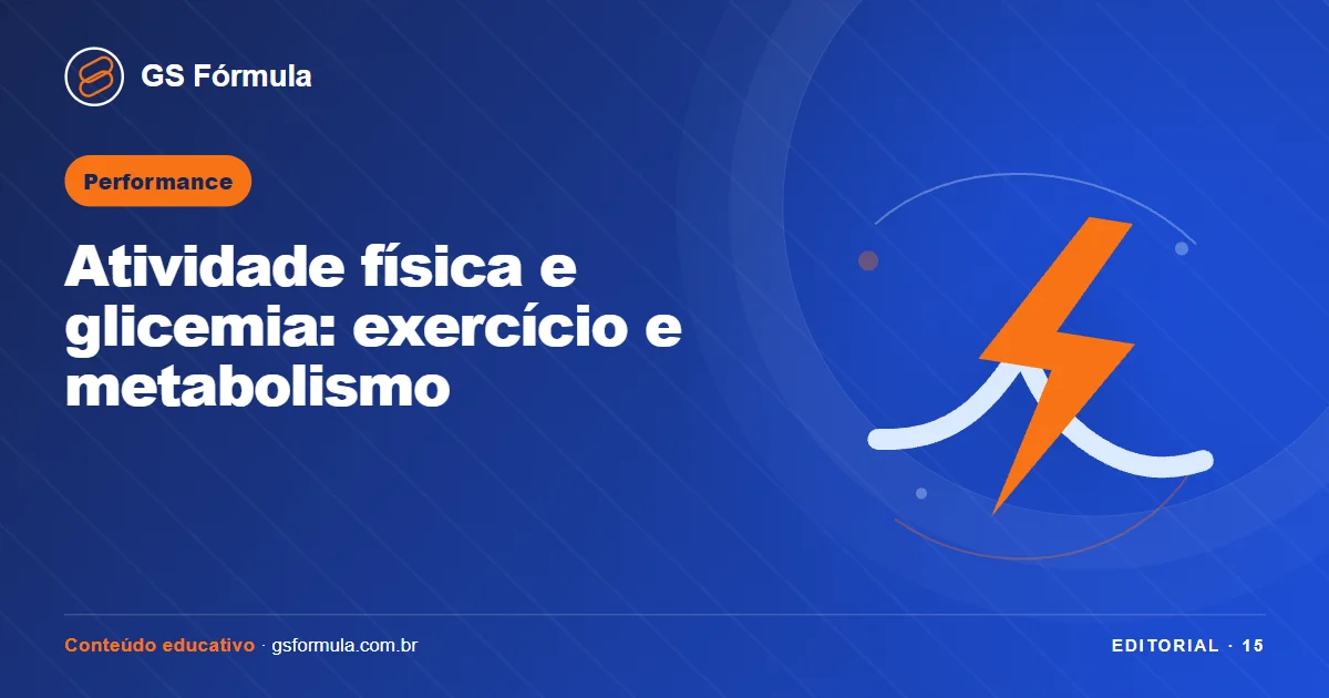 Ilustração editorial sobre Atividade física e glicemia: exercício e metabolismo