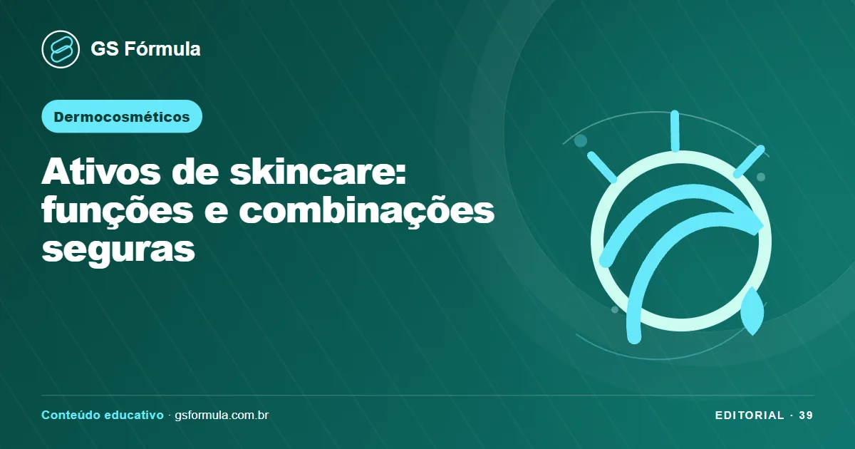 Ilustração editorial sobre Ativos de skincare: funções e combinações seguras