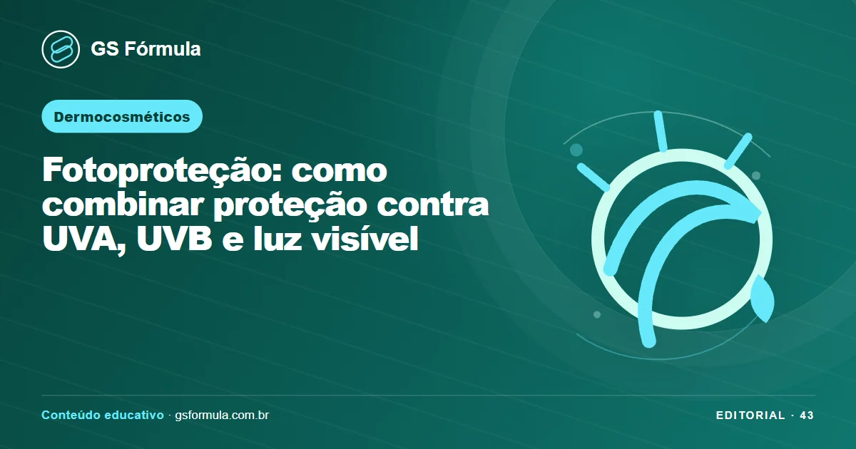 Ilustração editorial sobre Fotoproteção: como combinar proteção contra UVA, UVB e luz visível
