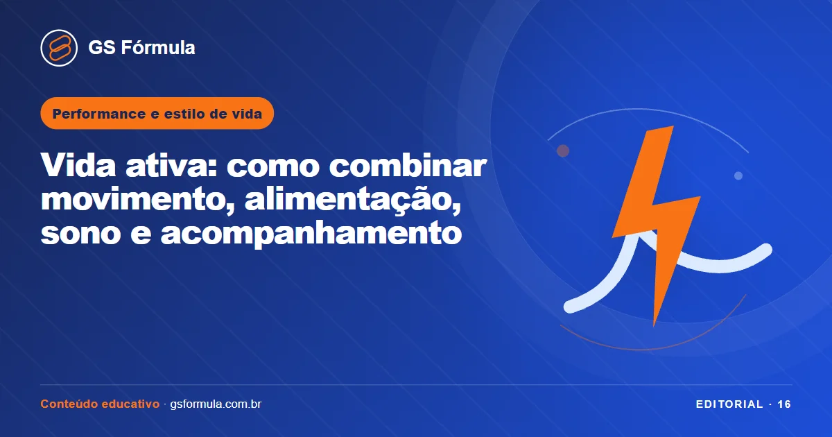 Ilustração editorial sobre Vida ativa: como combinar movimento, alimentação, sono e acompanhamento
