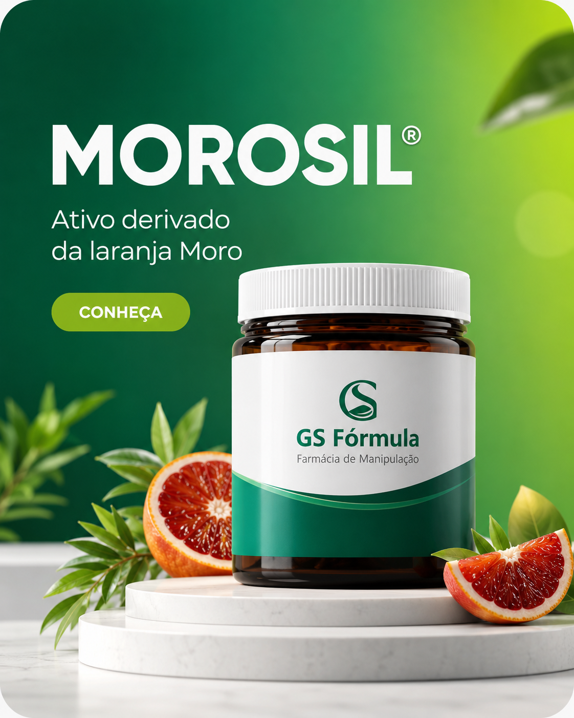 Morosil 500 mg com 60 cápsulas da GS Fórmula
