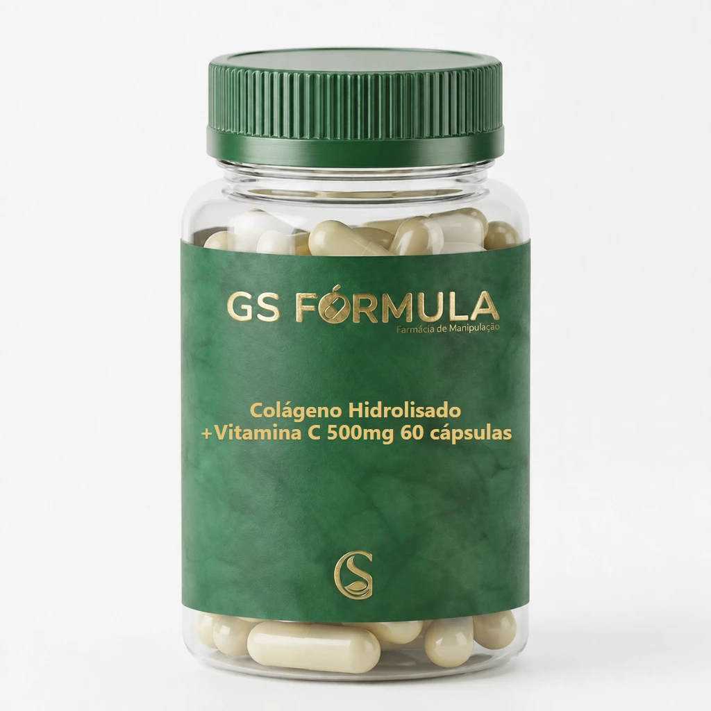 Colágeno Hidrolisado +Vitamina C 500mg 60 cápsulas