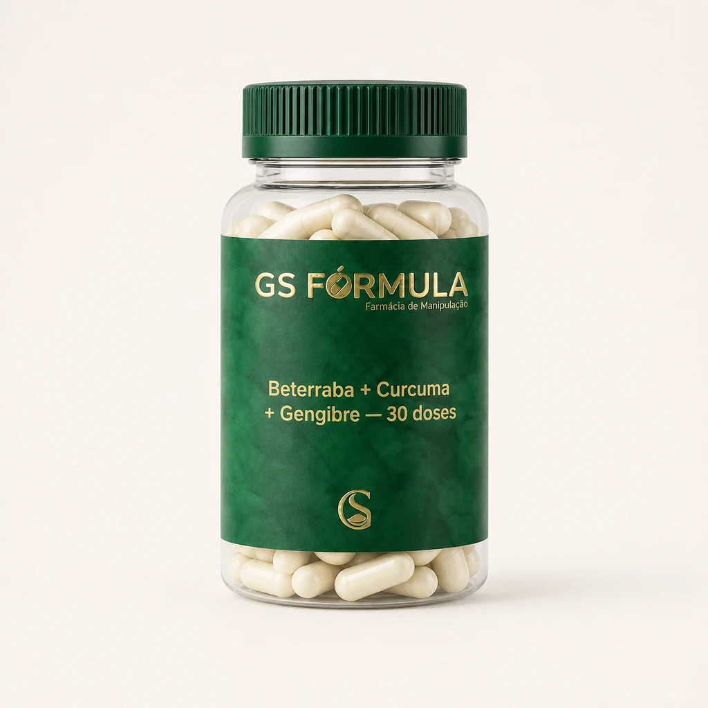 Beterraba + Curcuma + Gengibre — 30 doses