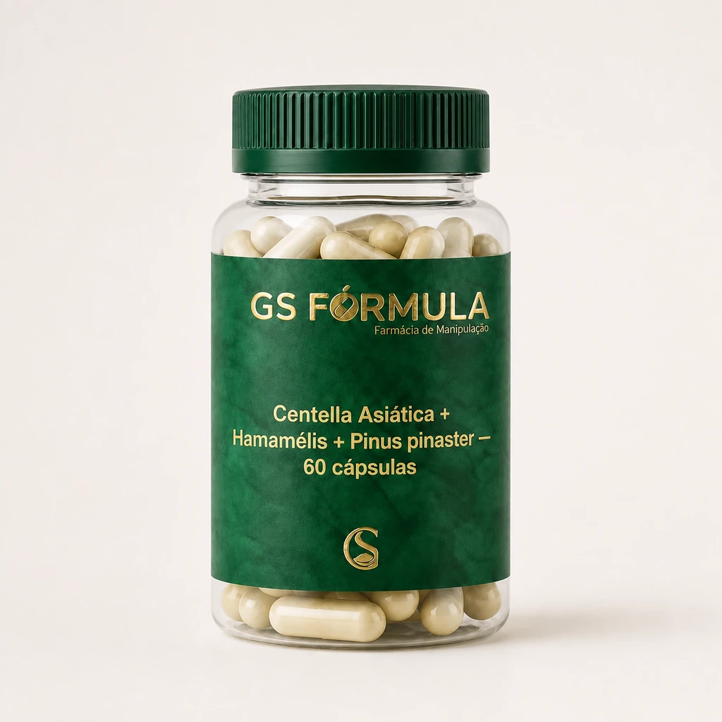 Centella Asiática + Hamamélis + Pinus pinaster — 60 cápsulas