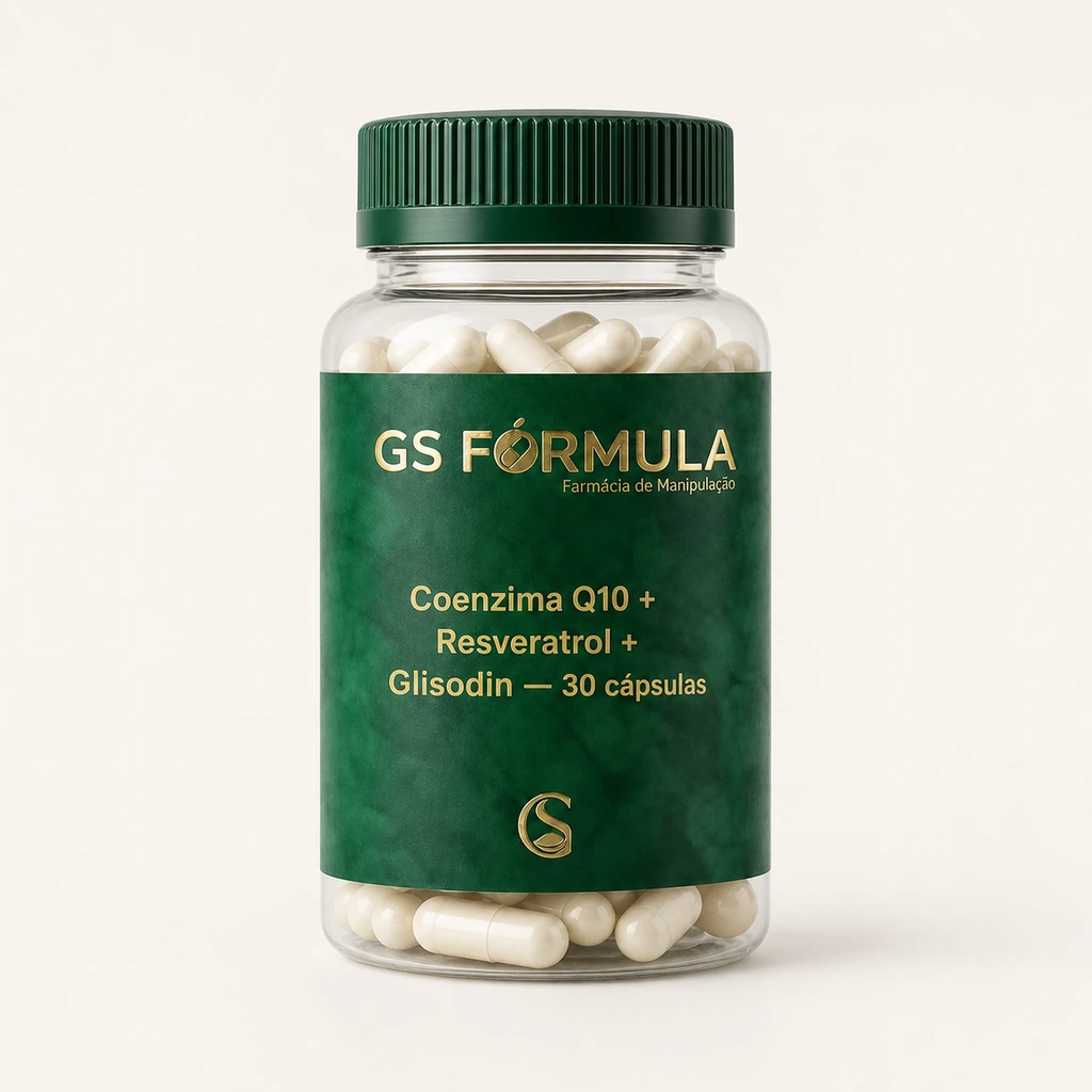 Coenzima Q10 + Resveratrol + Glisodin — 30 cápsulas