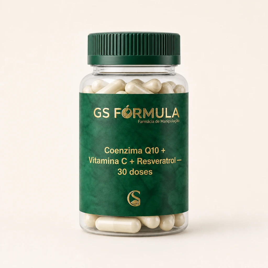 Coenzima Q10 + Vitamina C + Resveratrol — 30 doses