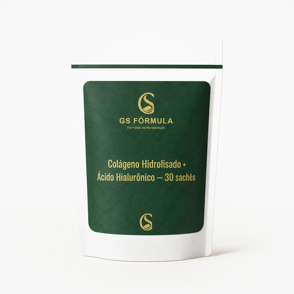 Colágeno Hidrolisado + Ácido Hialurônico — 30 sachês