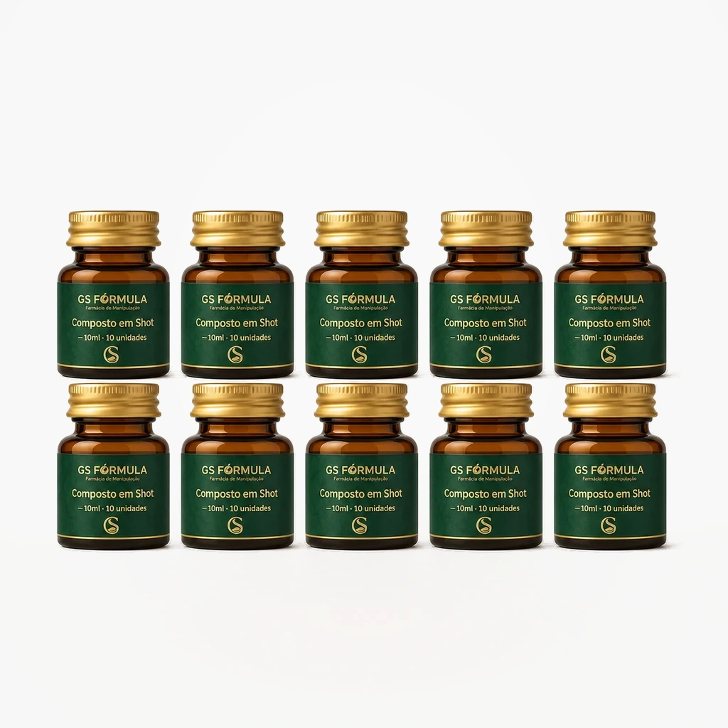 Composto em Shot — 10ml · 10 unidades
