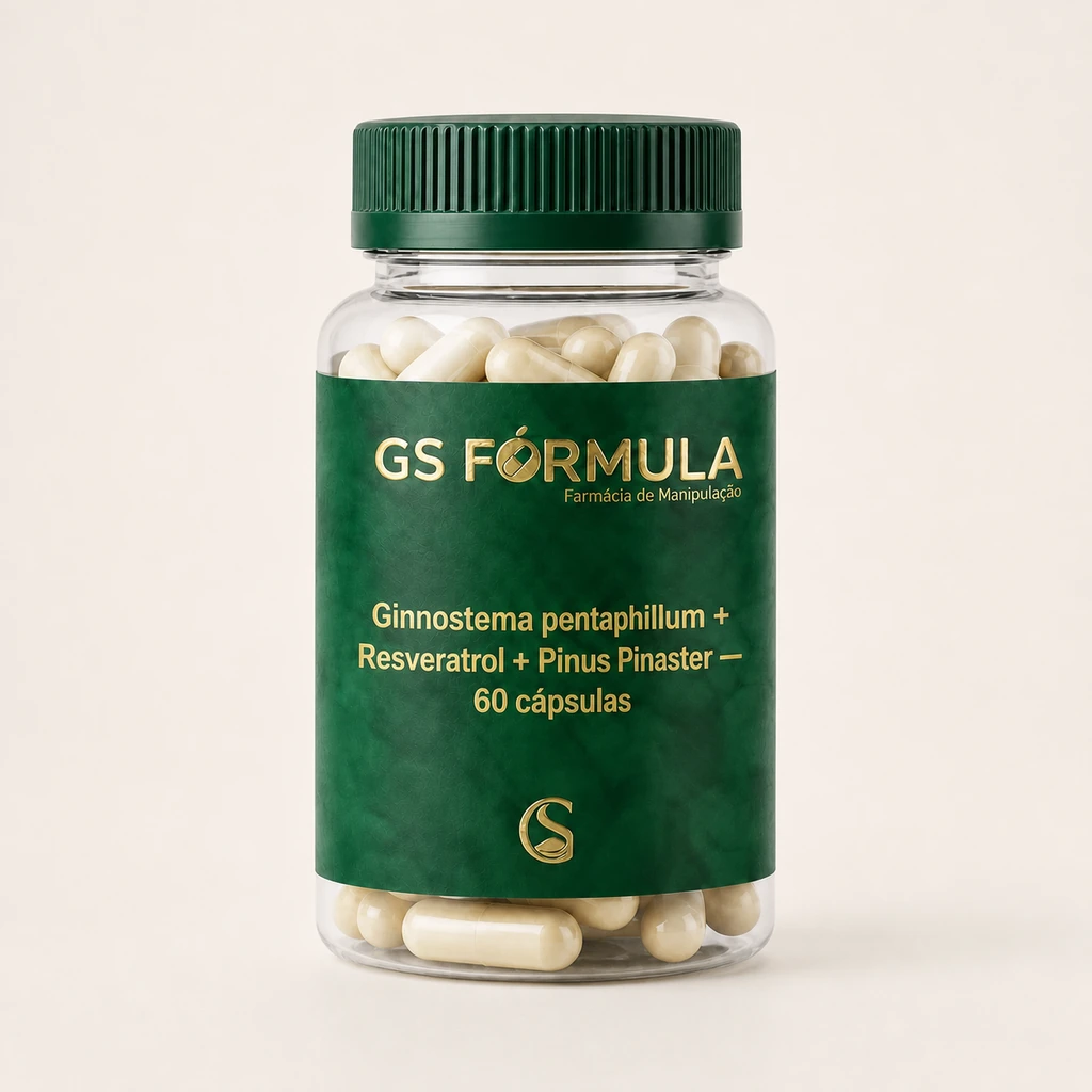 Ginnostema pentaphillum + Resveratrol + Pinus Pinaster — 60 cápsulas