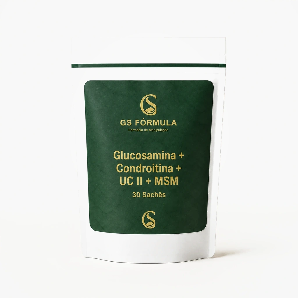 Glucosamina + Condroitina + UC II + MSM 30 Sachês