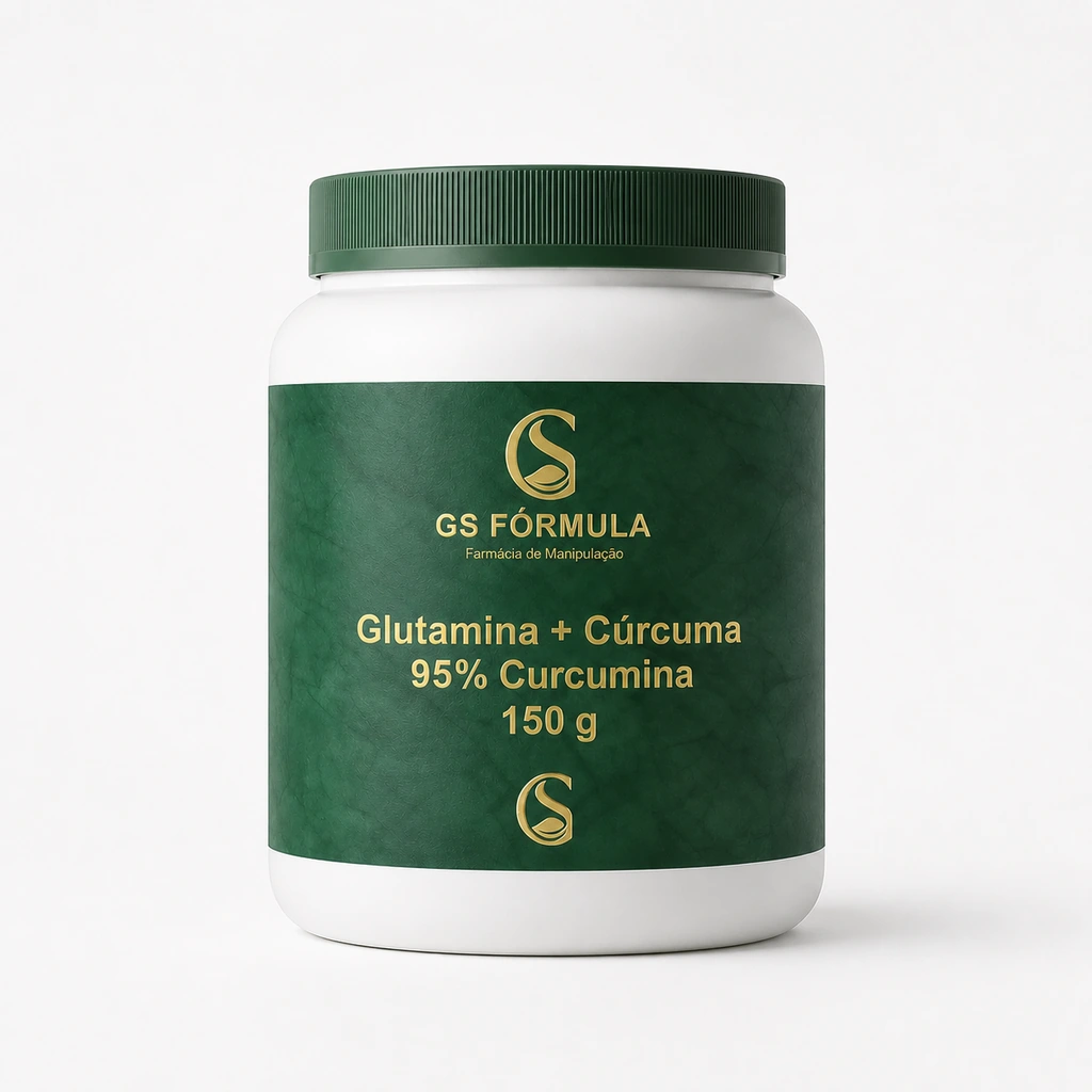 Glutamina + Curcuma (95% de Curcumina) 150g