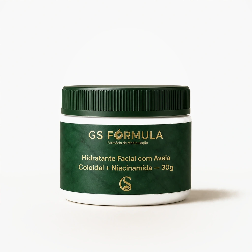 Hidratante Facial com Aveia Coloidal + Niacinamida — 30g