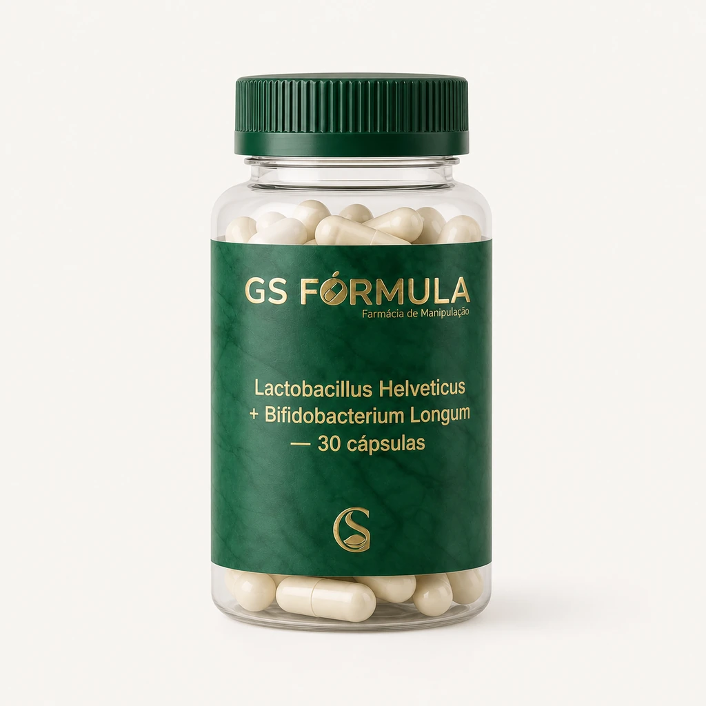 Lactobacillus Helveticus + Bifidobacterium Longum — 30 cápsulas