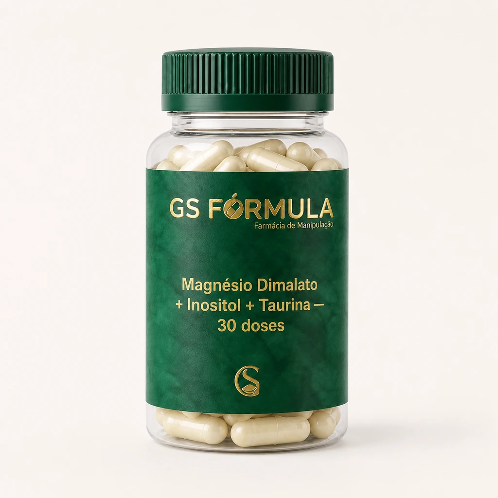 Magnésio Dimalato + Inositol + Taurina — 30 doses