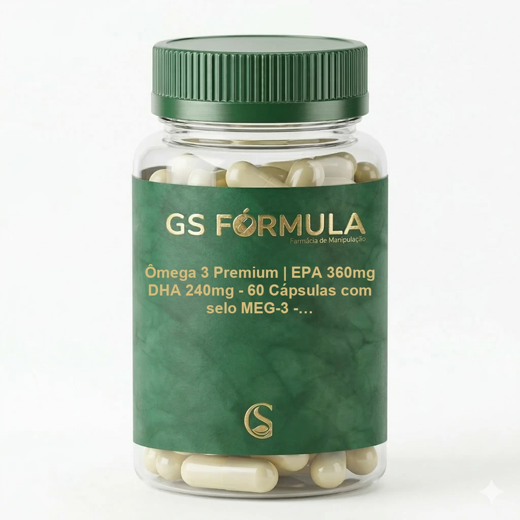 Ômega 3 Premium EPA 360mg DHA 240mg - 60 Cápsulas com Selo MEG-3 - Nutrition