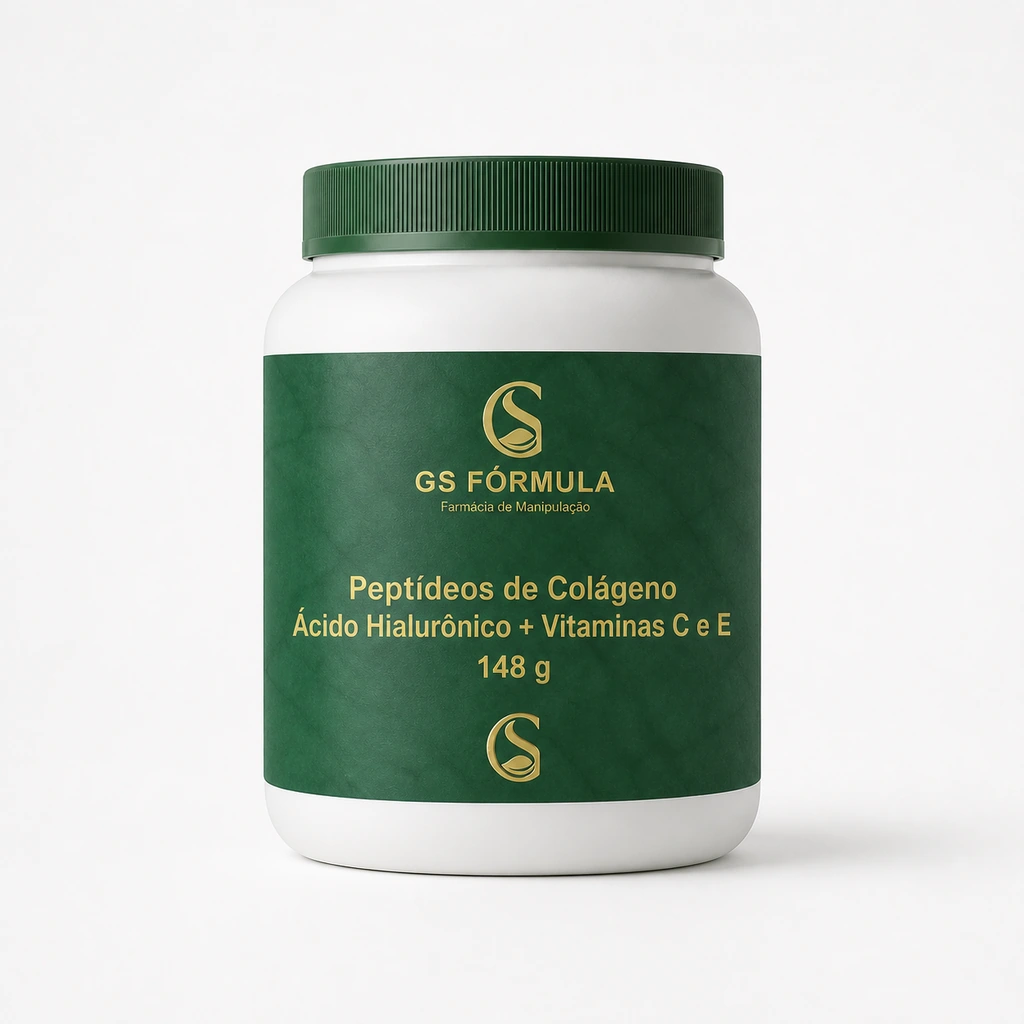 Peptídeos de Colágeno + Ácido Hialurônico com Vitamina C e E 148g