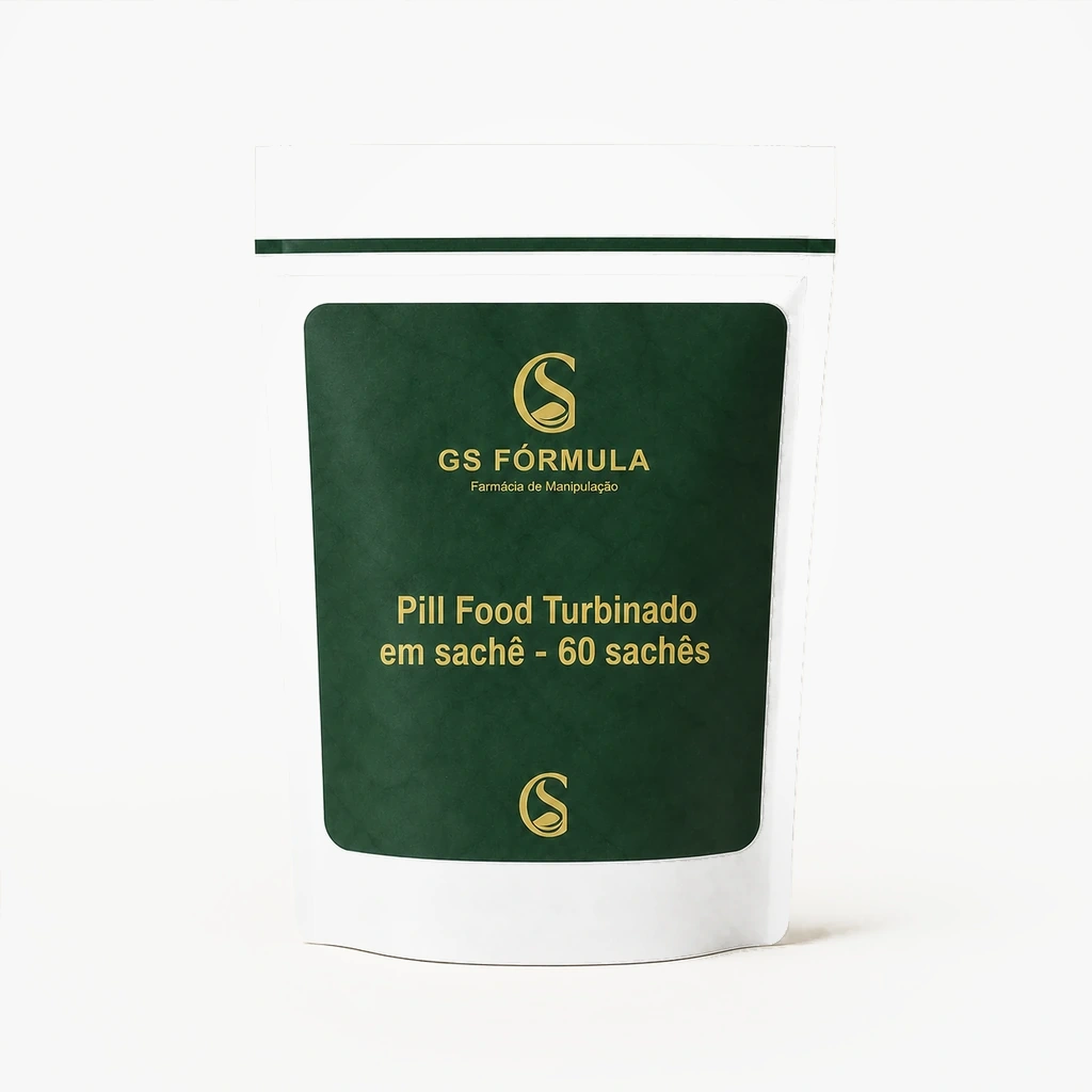 Pill Food Turbinado em sachê - 60 sachês