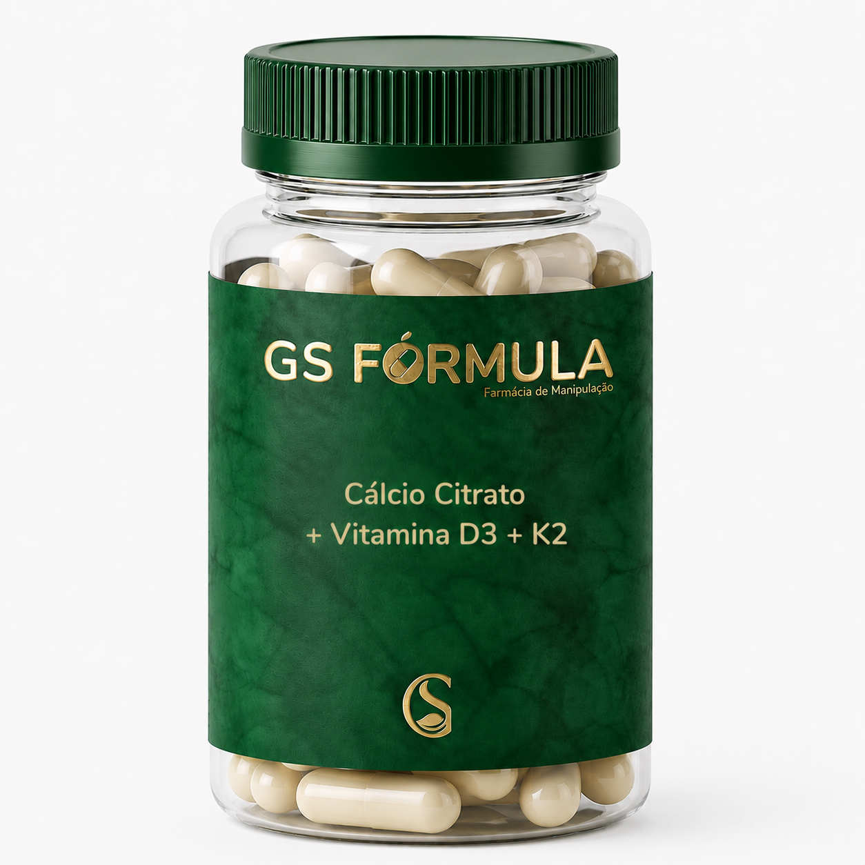 Cálcio Citrato + Vitamina D3 + K2 60 cápsulas