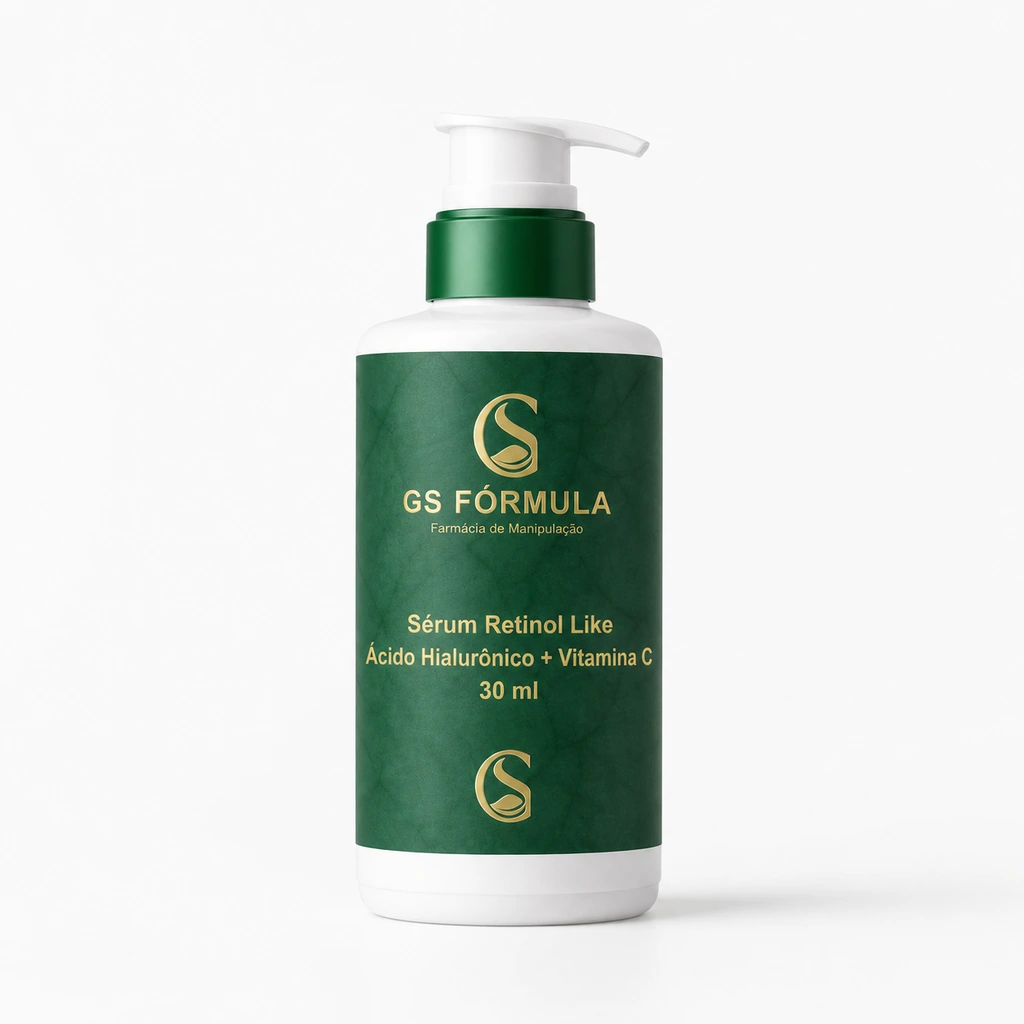 Sérum Retinol Like com Ácido Hialurônico e Vitamina C 30ml