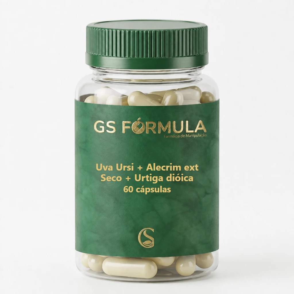 Uva Ursi + Alecrim ext Seco + Urtiga dióica — 60 cápsulas