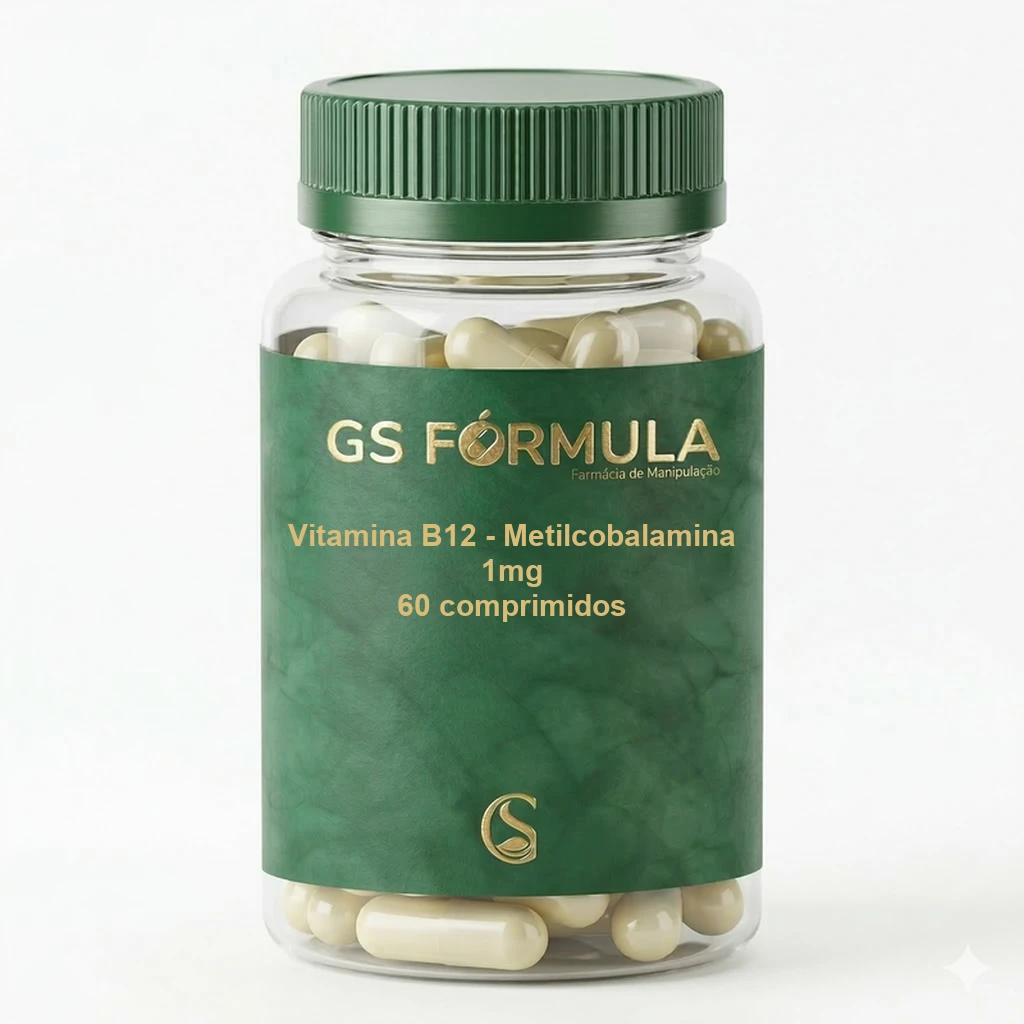 Vitamina B12 - Metilcobalamina 1mg 60 Comprimidos