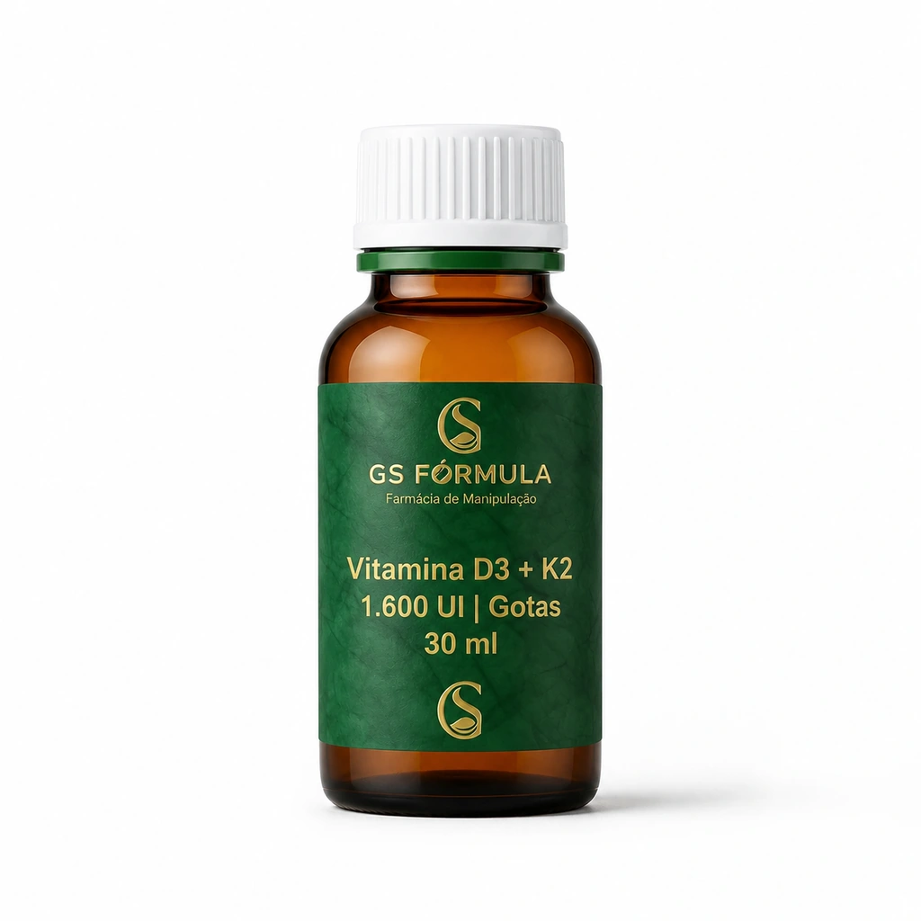 Vitamina D3 1.600 UI + K2 em Gotas 30ml - Nutrition